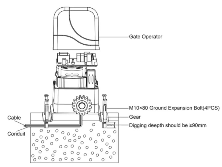 swing gate opener roller swing gate motor